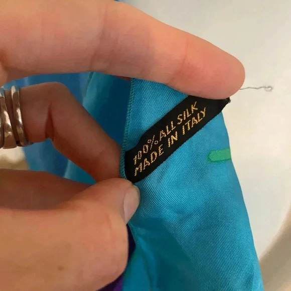 Gunter Womens Silk Long Vintage Scarf - Picture 10 of 10